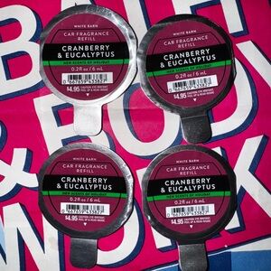 BBW Cranberry & Eucalyptus Car Fragrance REFILLS FOR SCENTPORTABLES